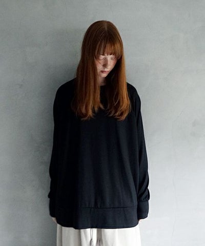  VU / ヴウhome&miles basic long knit [BLACK] ベーシックロングニット vum-kn01
