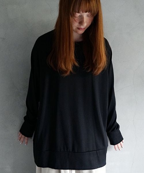  VU / ヴウhome&miles basic long knit [BLACK] ベーシックロングニット vum-kn01