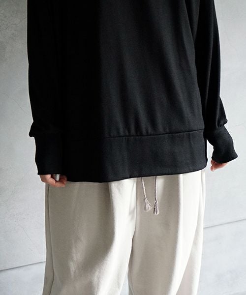  VU / ヴウhome&miles basic long knit [BLACK] ベーシックロングニット vum-kn01