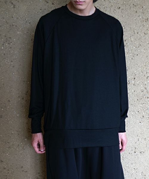  VU / ヴウhome&miles basic long knit [BLACK] ベーシックロングニット vum-kn01