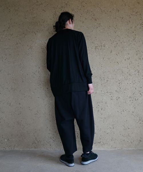  VU / ヴウhome&miles basic long knit [BLACK] ベーシックロングニット vum-kn01