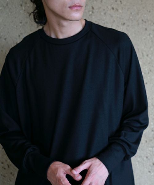  VU / ヴウhome&miles basic long knit [BLACK] ベーシックロングニット vum-kn01