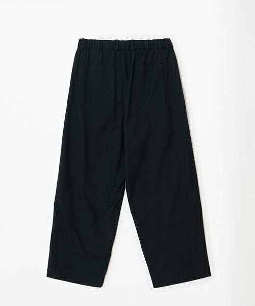 ヨーコサカモト　YS ブラックワイドパンツ YOKO SAKAMOTO ヨーコサカモト BRUSHED WOOL WIDE PANTS [BLACK]YS