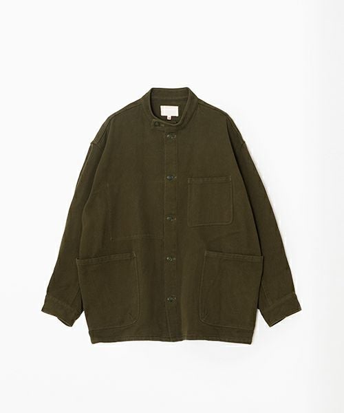 YOKO SAKAMOTOヨーコサカモト WORK STAND COLLAR JACKET [OLIVE] YS - 24AW - 41スタンドカラーワークジャケット