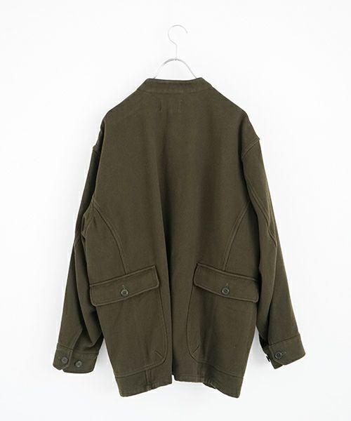 YOKO SAKAMOTOヨーコサカモト WORK STAND COLLAR JACKET [OLIVE] YS - 24AW - 41スタンドカラーワークジャケット