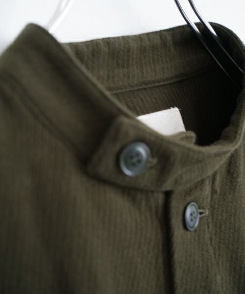 YOKO SAKAMOTOヨーコサカモト WORK STAND COLLAR JACKET [OLIVE] YS - 24AW - 41スタンドカラーワークジャケット