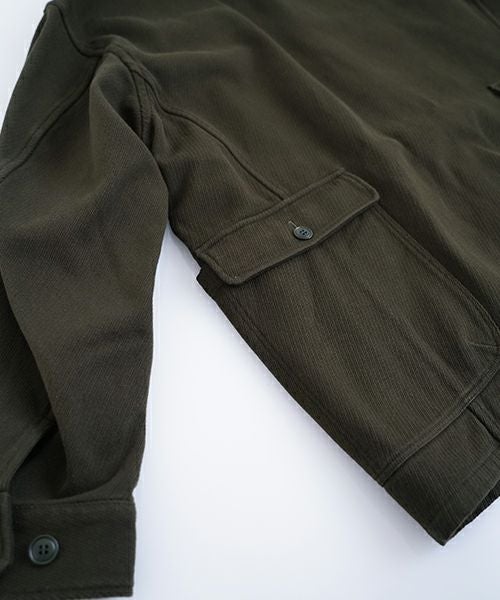YOKO SAKAMOTOヨーコサカモト WORK STAND COLLAR JACKET [OLIVE] YS - 24AW - 41スタンドカラーワークジャケット