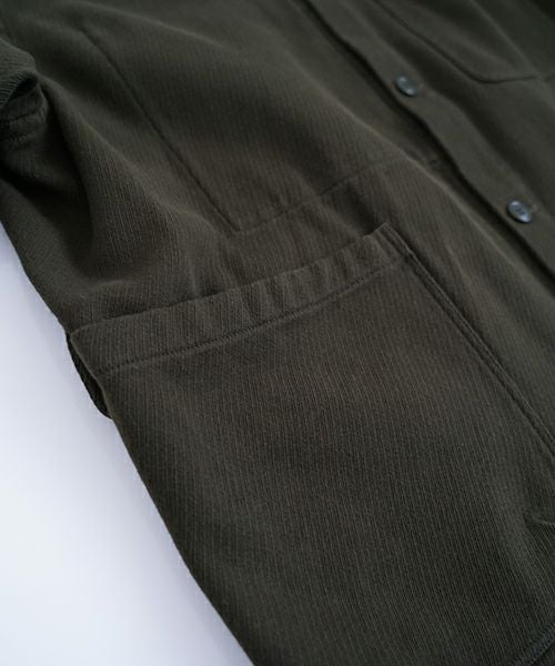 YOKO SAKAMOTOヨーコサカモト WORK STAND COLLAR JACKET [OLIVE] YS - 24AW - 41スタンドカラーワークジャケット