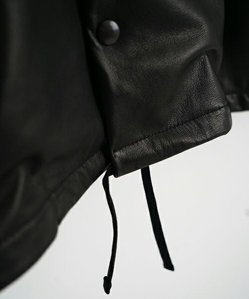 YOKO SAKAMOTOヨーコサカモト LEATHER COACH JACKE [BLACK] YS - 25SS - 02