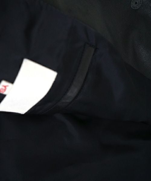 YOKO SAKAMOTOヨーコサカモト LEATHER COACH JACKE [BLACK] YS - 25SS - 02