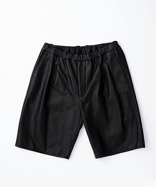 YOKO SAKAMOTOヨーコサカモト DOUBLE PLEATED EASY SHORTS [BLACK] YS - 25SS - 04