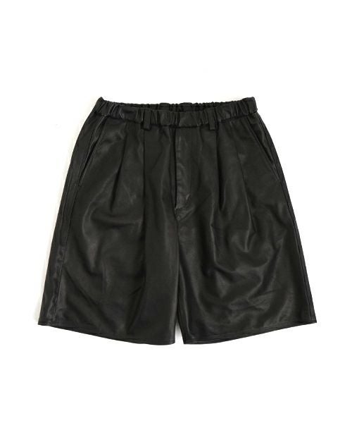 YOKO SAKAMOTOヨーコサカモト DOUBLE PLEATED EASY SHORTS [BLACK] YS - 25SS - 04