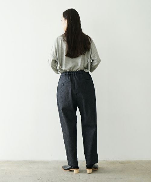 Mochi モチ denim tapered easy pants デニムテーパードパンツ Mochi モチ denim tapered easy pants デニムテーパードパンツ