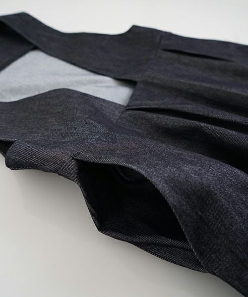 Mochi モチ silk denim jumper skirt ジャンパースカート