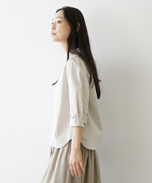 Mochi モチ mock neck blouse [sand beige] モックネックブラウス