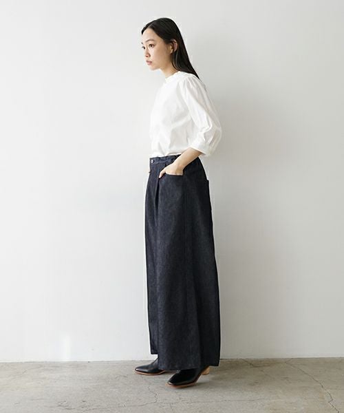 Mochi モチ silk cotton denim culottes patns デニムキュロットパンツ