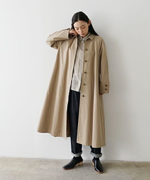 Mochi モチ tuck trench coat [beige] タックトレンチコート ]