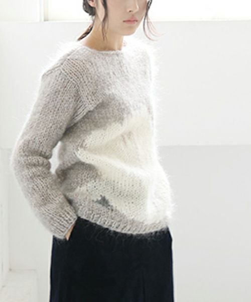 タグ付き未着用　Maiami マイアミ　ミントグリーン　スワンセーター　白鳥 Maiami/マイアミ スワンルニット beige