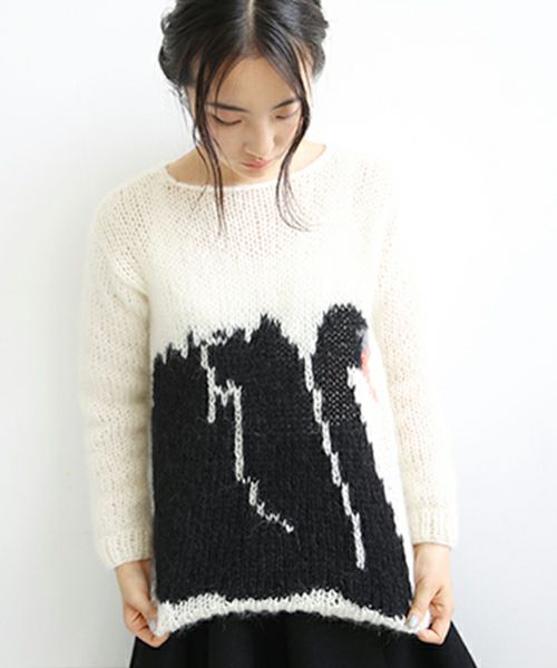 maiami ニット Maiami/マイアミ スワンルニット beige