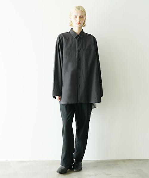 VU ヴウ two slit shirt  [BLACK×PATTERN] vu-sht-004