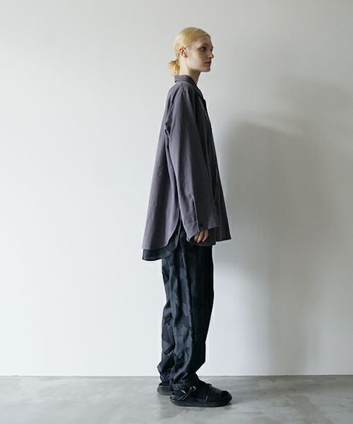 VU ヴウ two slit shirt  [CHARCOAL×PATTERN] vu-sht-004