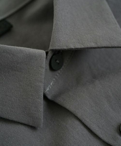 VU ヴウ two slit shirt  [CHARCOAL×PATTERN] vu-sht-004