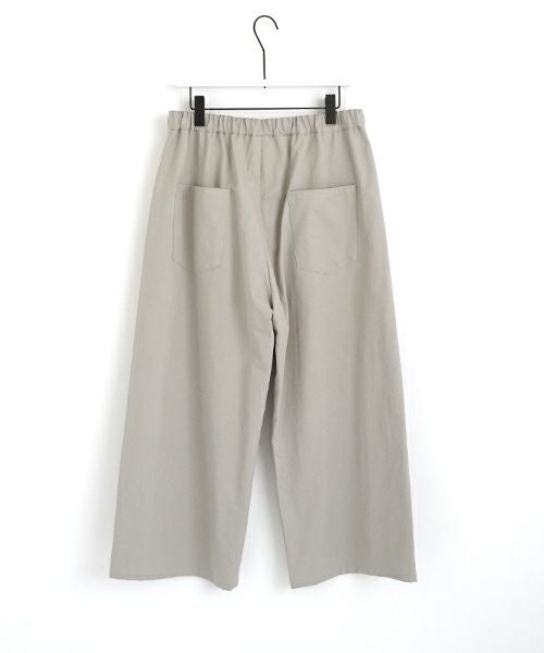 VU ヴウ 5 poket wide cropped pants [CHALK] vu-pnt-007