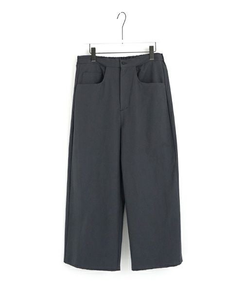 VU ヴウ 5 poket wide cropped pants [GRAPHITE] vu-pnt-007