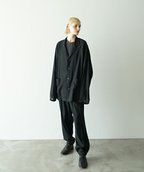 VU ヴウ tailored collar work jacket [BLACK] vu-jkt-006