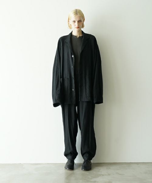 VU ヴウ tailored collar work jacket [BLACK] vu-jkt-006