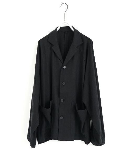 VU ヴウ tailored collar work jacket [BLACK] vu-jkt-006