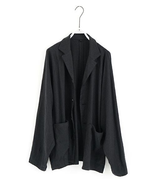 VU ヴウ tailored collar work jacket [BLACK] vu-jkt-006