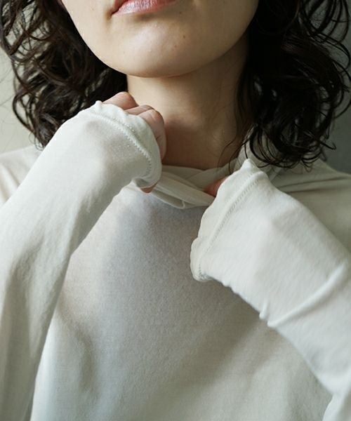 suzuki takayukiスズキタカユキturtle-neck t-shirt ［s251-02/ICE GRAY]