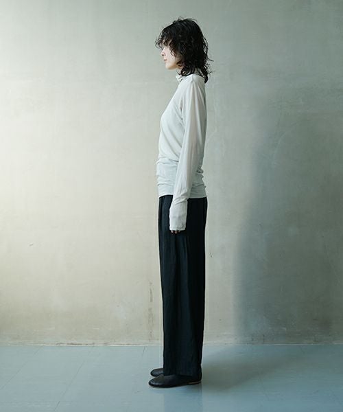 suzuki takayukiスズキタカユキturtle-neck t-shirt ［s251-02/ICE GRAY]