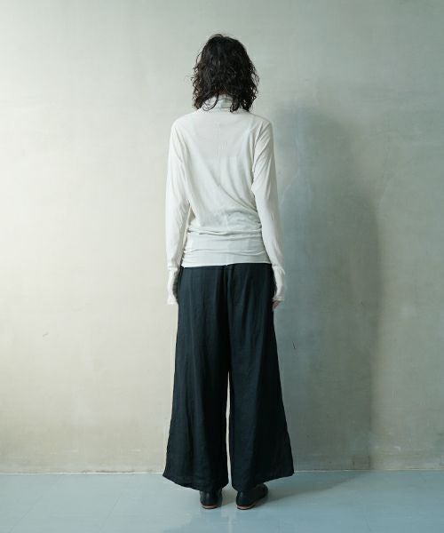 suzuki takayukiスズキタカユキturtle-neck t-shirt ［s251-02/ICE GRAY]