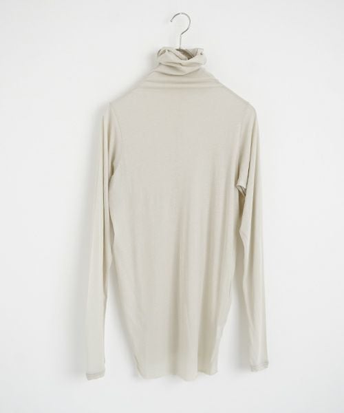 suzuki takayukiスズキタカユキturtle-neck t-shirt ［s251-02/ICE GRAY]