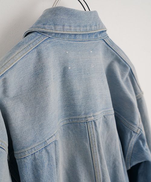 YOKO SAKAMOTO ヨーコサカモトPLEATS BLOUSE[LIGHT INDIGO/YS-25SS-10] デニムブルゾン