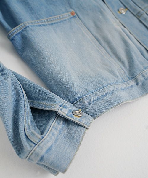 YOKO SAKAMOTO ヨーコサカモトPLEATS BLOUSE[LIGHT INDIGO/YS-25SS-10] デニムブルゾン