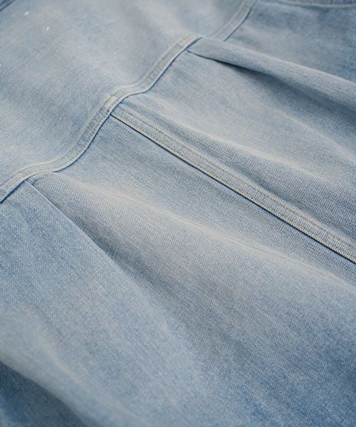 YOKO SAKAMOTO ヨーコサカモトPLEATS BLOUSE[LIGHT INDIGO/YS-25SS-10] デニムブルゾン
