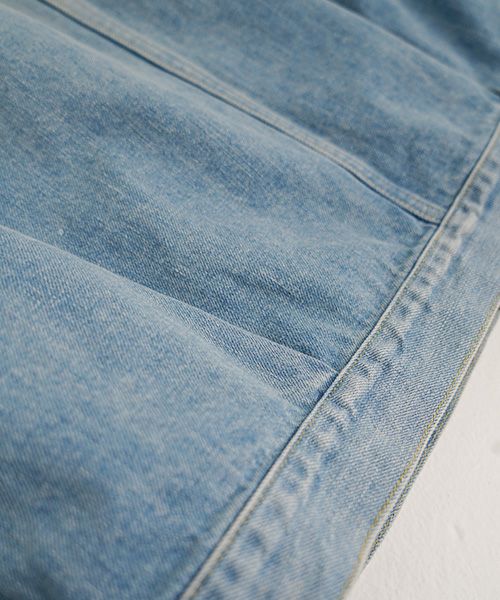 YOKO SAKAMOTO ヨーコサカモトPLEATS BLOUSE[LIGHT INDIGO/YS-25SS-10] デニムブルゾン