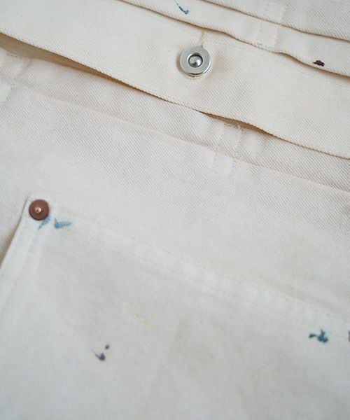 YOKO SAKAMOTO ヨーコサカモトPLEATS BLOUSE[PAINTER WHITE/YS-25SS-10] デニムブルゾン