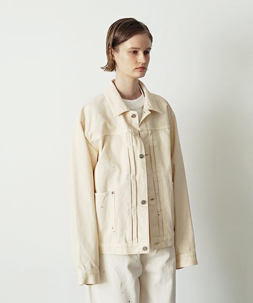 YOKO SAKAMOTO ヨーコサカモト DENIM COVERALL[FADE WHITE] YS - 24AW - 46