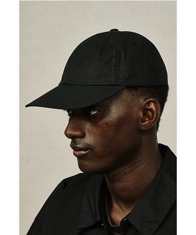  YOKO SAKAMOTOヨーコサカモトGIFT SHOP CAP silk nep serge[BLACK/YS-25SS-GS-CAP-1]