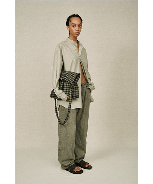 YOKO SAKAMOTOヨーコサカモトRESEARCHER BAG LARGE　[GINGHAM/YS - 26SS - BAG - LCS - L]トートバッグ