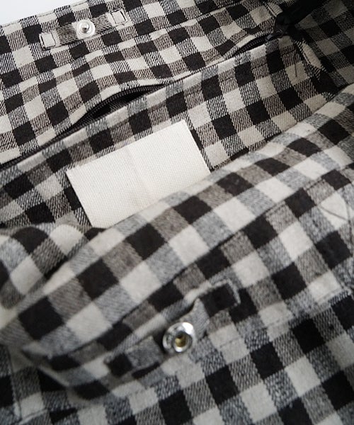 YOKO SAKAMOTOヨーコサカモトRESEARCHER BAG LARGE　[GINGHAM/YS - 26SS - BAG - LCS - L]トートバッグ