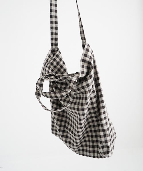 YOKO SAKAMOTOヨーコサカモトRESEARCHER BAG LARGE　[GINGHAM/YS - 26SS - BAG - LCS - L]トートバッグ