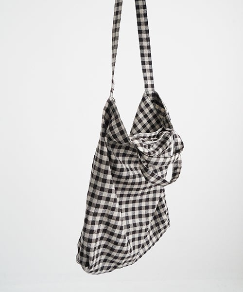 YOKO SAKAMOTOヨーコサカモトRESEARCHER BAG LARGE　[GINGHAM/YS - 26SS - BAG - LCS - L]トートバッグ