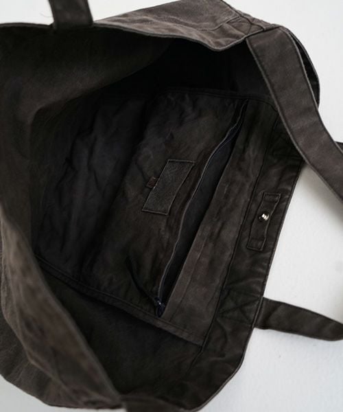 YOKO SAKAMOTO ヨーコサカモトRESEARCHER BAG LARGE[SUMI INK/YS-RE-BAG-L] トートバッグ 