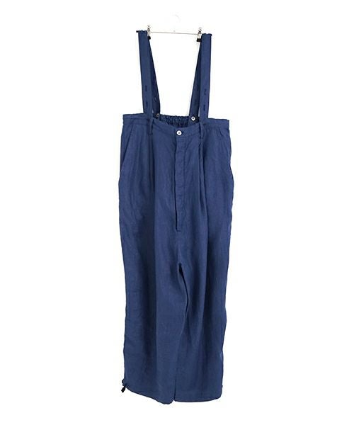 美品 suzuki takayuki デニムサロペット suzuki takayuki スズキタカユキ wide legged pantsⅠ[A252-11/black]