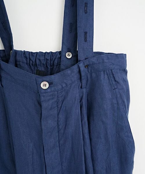 suzuki takayuki ネイビー サロペット レディース suzuki takayuki スズキタカユキ wide legged pantsⅠ[A252-11/black]